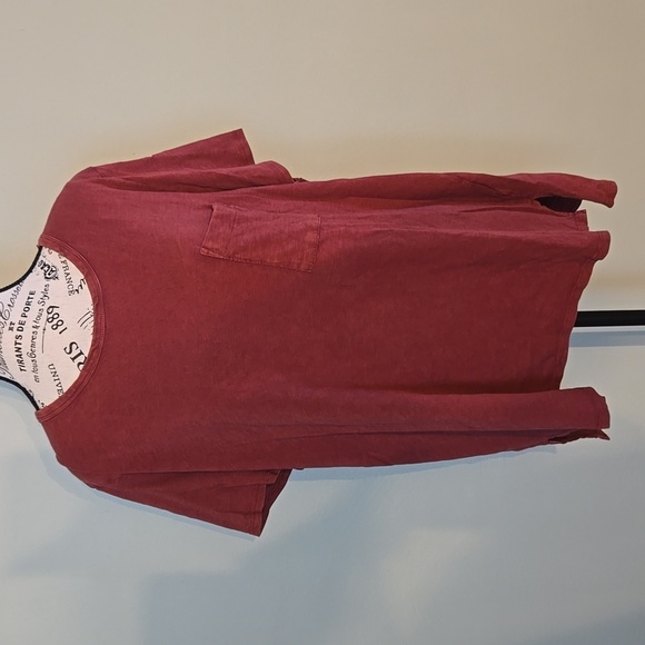 Rust Colored Picket Tee - Picture 1 of 6